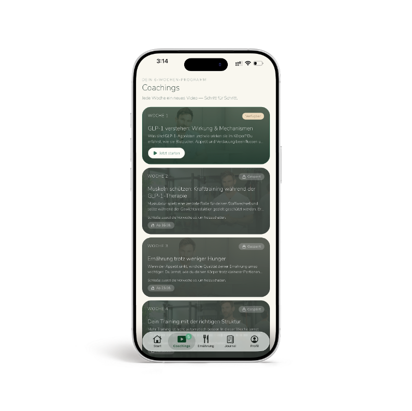 myGLP-1 Coach App – Die Coachingvideos