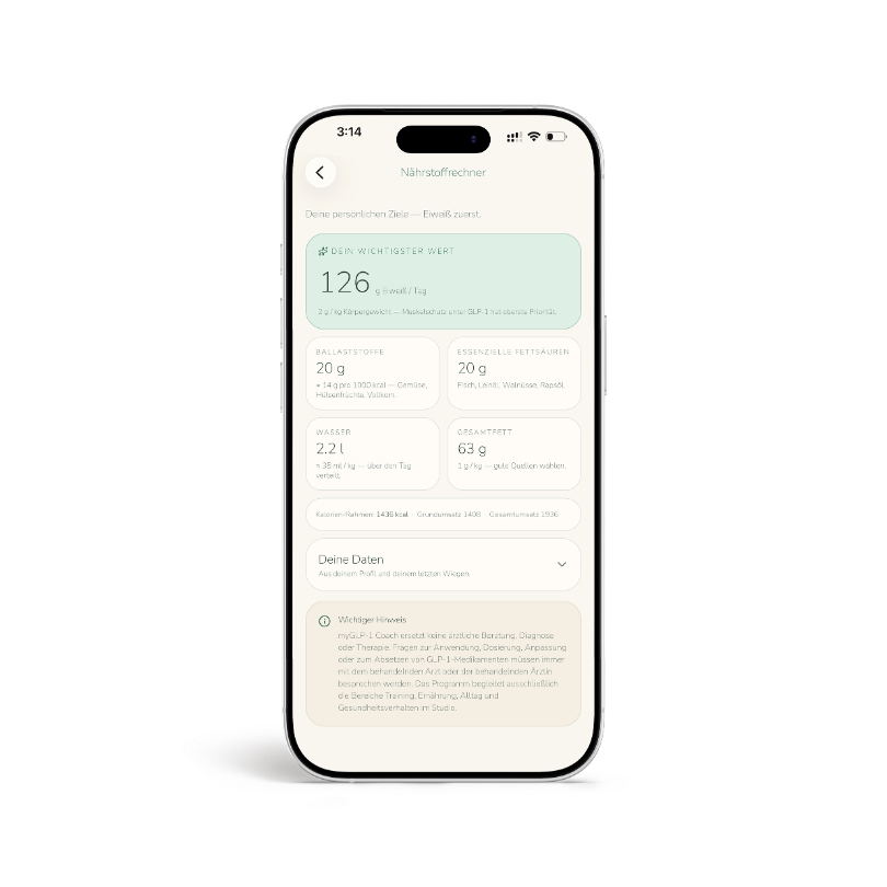 myGLP-1 Coach App – Das Journal