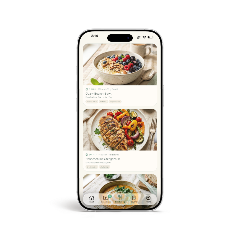 myGLP-1 Coach App – Die Rezeptwelt